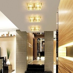 27*15*5CM Crystal Ceiling Lamp Spotlight SMD 6W Creative Lamp Tube Light Colorful Color Dome Light