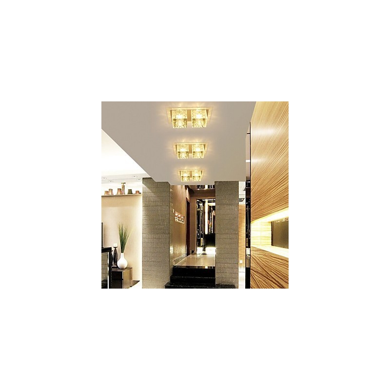 27*15*5CM Crystal Ceiling Lamp Spotlight SMD 6W Creative Lamp Tube Light Colorful Color Dome Light