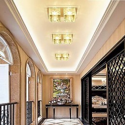 27*15*5CM Crystal Ceiling Lamp Spotlight SMD 6W Creative Lamp Tube Light Colorful Color Dome Light