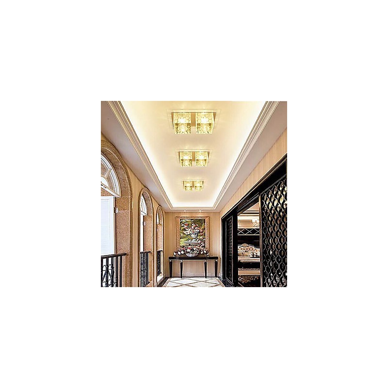 27*15*5CM Crystal Ceiling Lamp Spotlight SMD 6W Creative Lamp Tube Light Colorful Color Dome Light