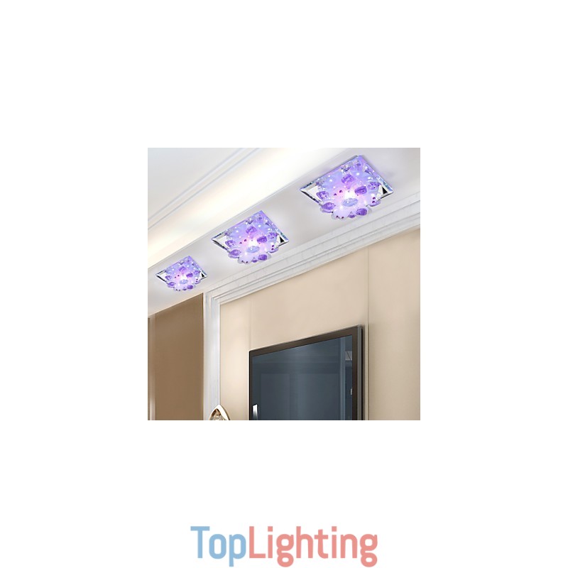 Square Smallpox Lamp Light Crystal Light Creatives Dome Light Tube Lamp Light