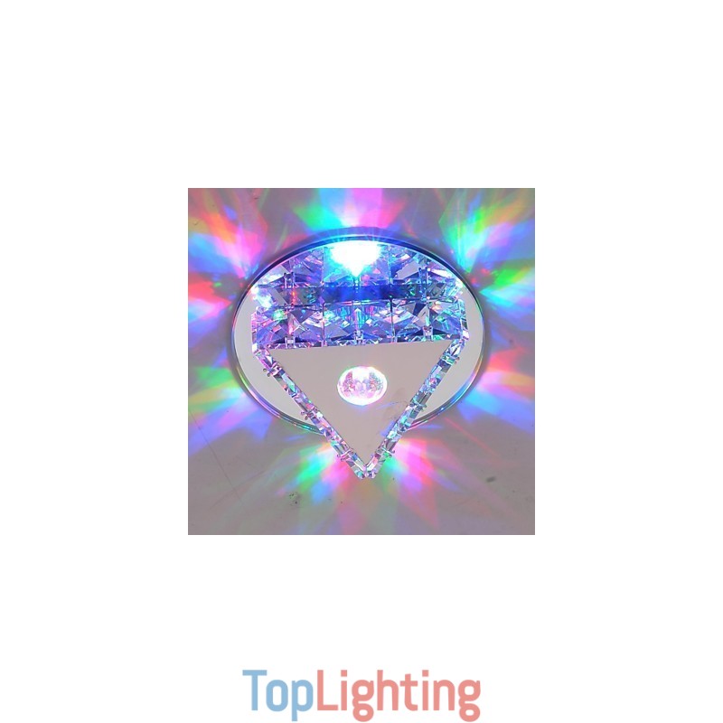 Crystal Mini Style Glass Flush Mount Kids