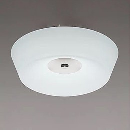 77W Modern Contemporary Chrome Metal Flush Mount
