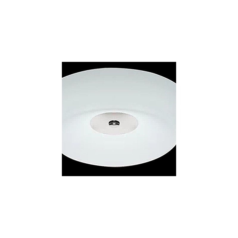 77W Modern Contemporary Chrome Metal Flush Mount