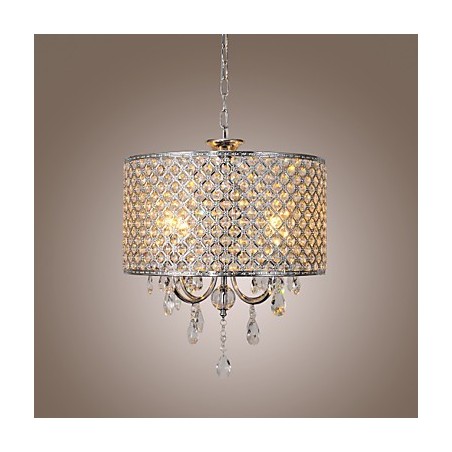 Drum Chandelier Crystal Modern 4 Lights Pendant Lamp Drum Chandelier Crystal Modern 4 Lights Pendant Lamp