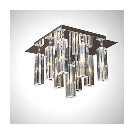 Modern Contemporary Crystal Chrome Metal Flush Mount Modern Contemporary Crystal Chrome Metal Flush Mount
