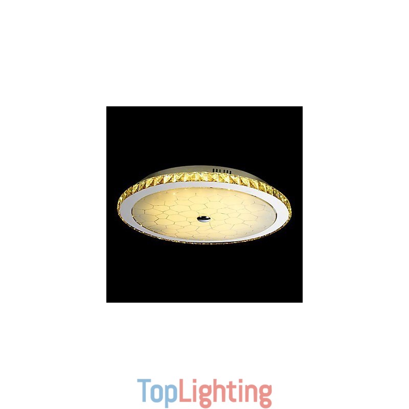 Modern Contemporary Crystal Metal Flush Mount