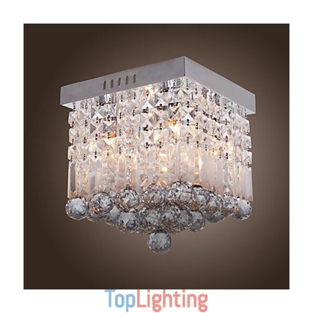 Modern Contemporary Crystal Mini Style Flush Mount Modern Contemporary Crystal Mini Style Flush Mount