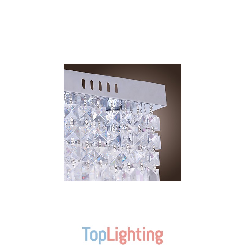 Modern Contemporary Crystal Mini Style Flush Mount