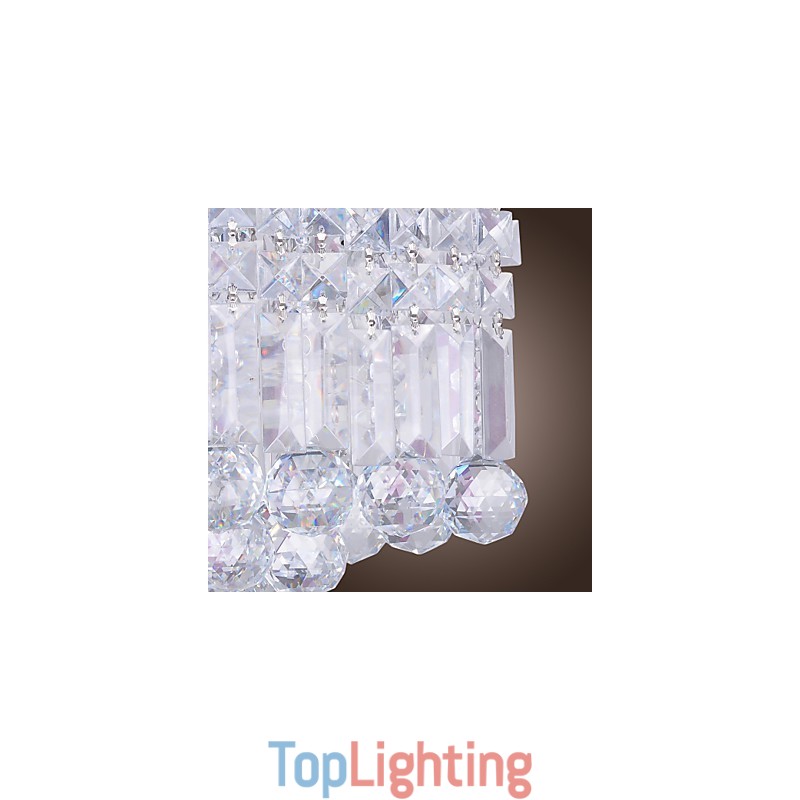 Modern Contemporary Crystal Mini Style Flush Mount