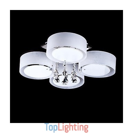 Modern Contemporary Chrome Metal Flush Mount Modern Contemporary Chrome Metal Flush Mount