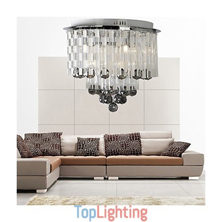 Crystal Semi Flush Mount with 8 Lights Crystal Semi Flush Mount with 8 Lights