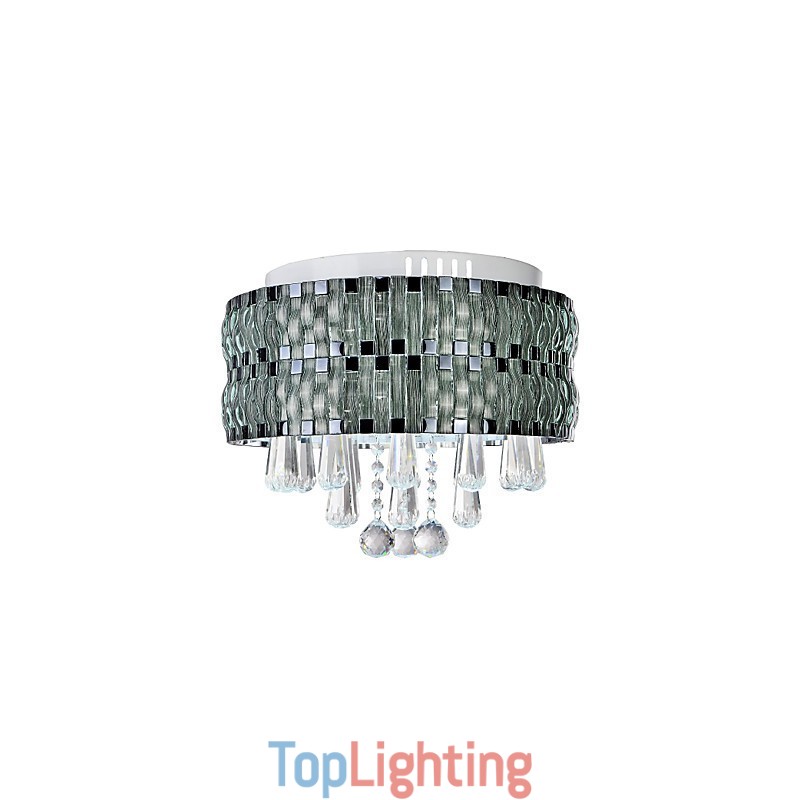 Graceful Crystal Flush Mount
