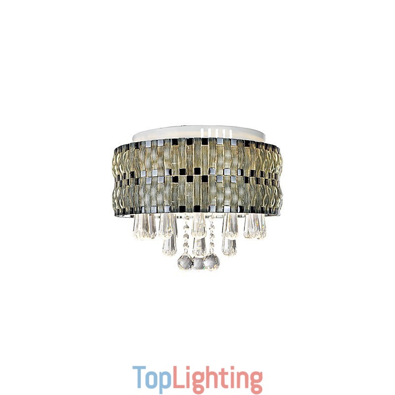 Graceful Crystal Flush Mount