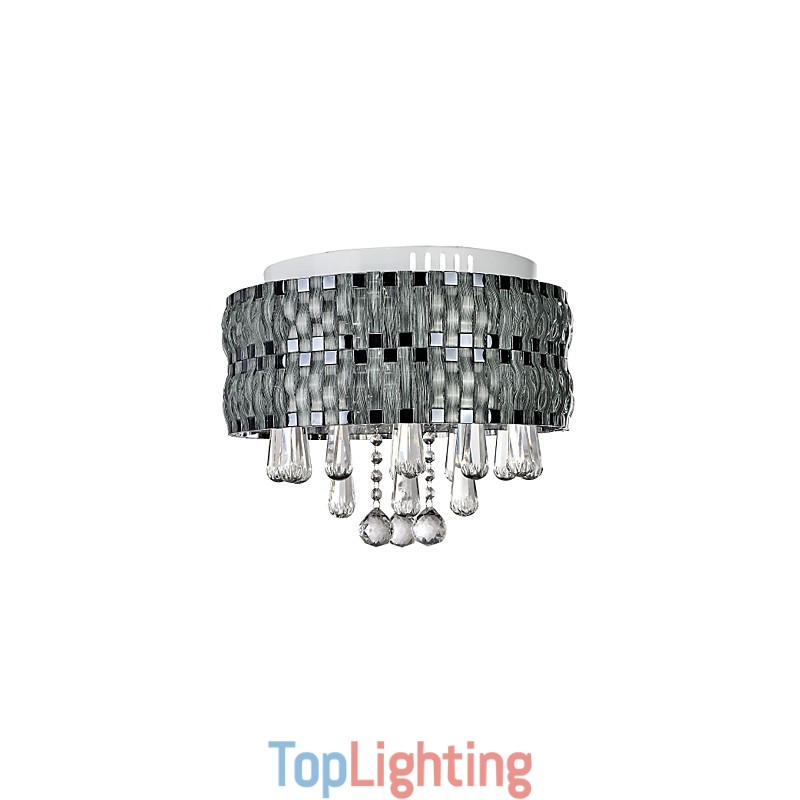 Graceful Crystal Flush Mount