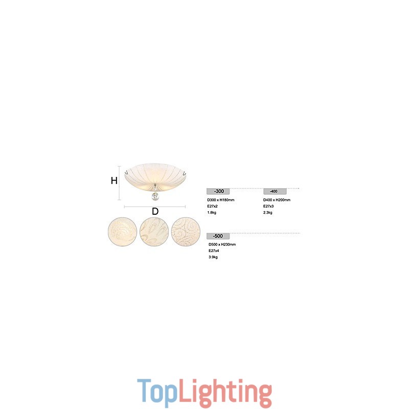 Crystal Flush Mount Light