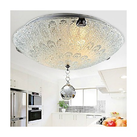 Modern Contemporary Crystal Nickel Flush Mount Modern Contemporary Crystal Nickel Flush Mount