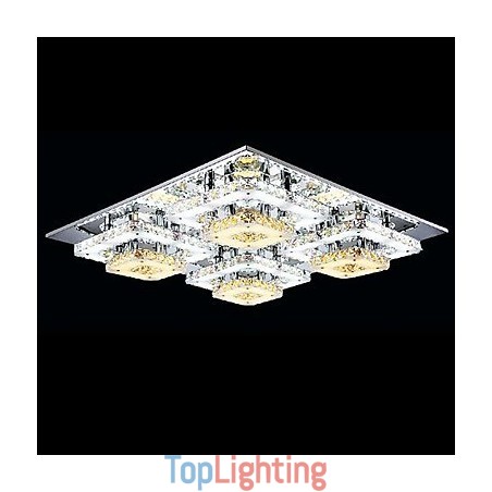 Modern Contemporary Crystal Chrome Metal Flush Mount Modern Contemporary Crystal Chrome Metal Flush Mount