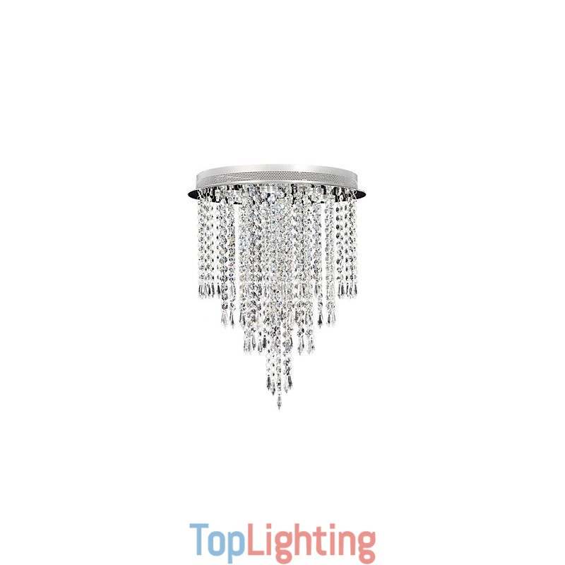 Modern Contemporary Crystal Chrome Crystal Flush Mount Kids