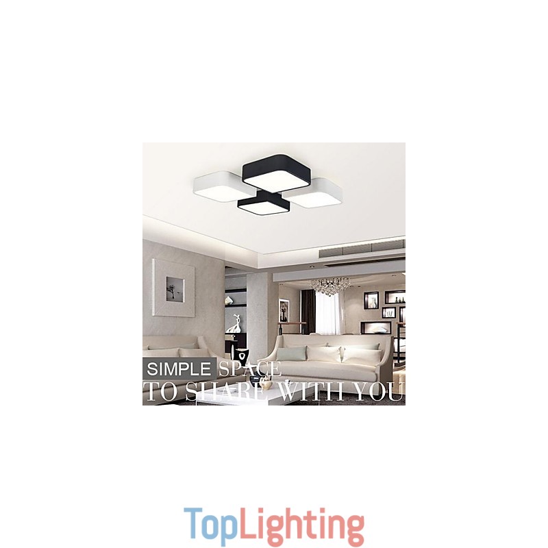 Modern Contemporary Painting Metal Flush Mount Light