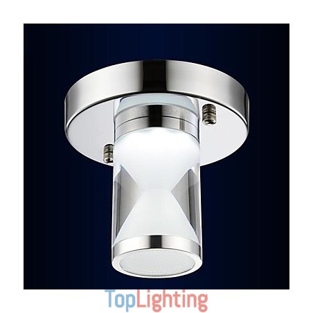 Modern Contemporary Chrome Metal Flush Mount Light Modern Contemporary Chrome Metal Flush Mount Light