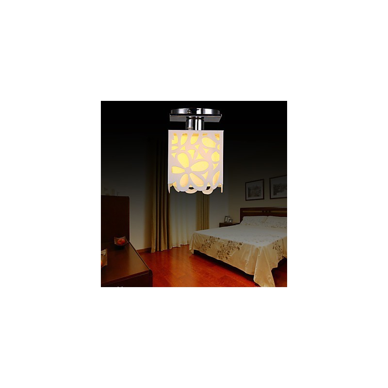 Rustic Lodge Mini Style Electroplated Flush Mount Light