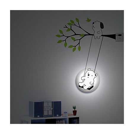 Little Bear High Temperature Resistant Plastic Light And Creative 3D Wall Paper Wall Lamp Little Bear High Temperature Resistant Plastic Light And Creative 3D Wall Paper Wall Lamp