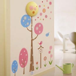 Creative 3 D Wall Paper Wall Lamp Modern Night Light Can Remove The Wall Stickers Lights