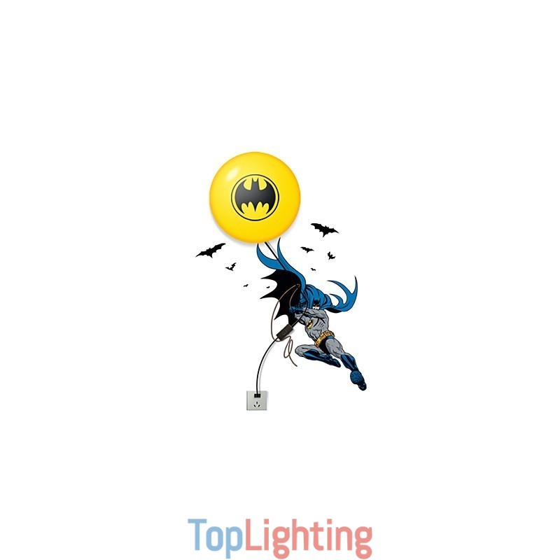 Creative Fashion Batman Wallpaper Diy Wall Stick Small Night Lamp Wall Lamp Lights