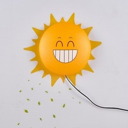 Wallpaper Wall Lamps Flower Face DIY Fun Atmosphere Nightlight Children Bedside lamp Decoration Sun