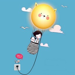 Wall Sconces Modern Contemporary Creative 3D Wall Paper Wall Lamp Light