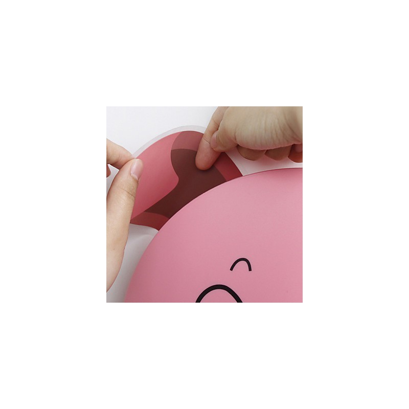 Pig High Temperature Resistant Plastic Light And 10 C Can Remove Creative 3D Wall Paper Wall Lamp