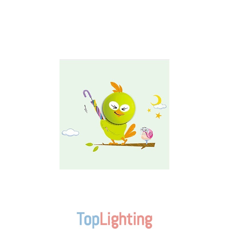 Light Operated Bird Wall Sconces Bulb Contemporary Creative 3 D Wall Paper Wall Lamp Light