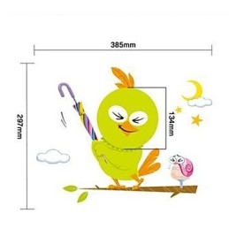 Light Operated Bird Wall Sconces Bulb Contemporary Creative 3 D Wall Paper Wall Lamp Light