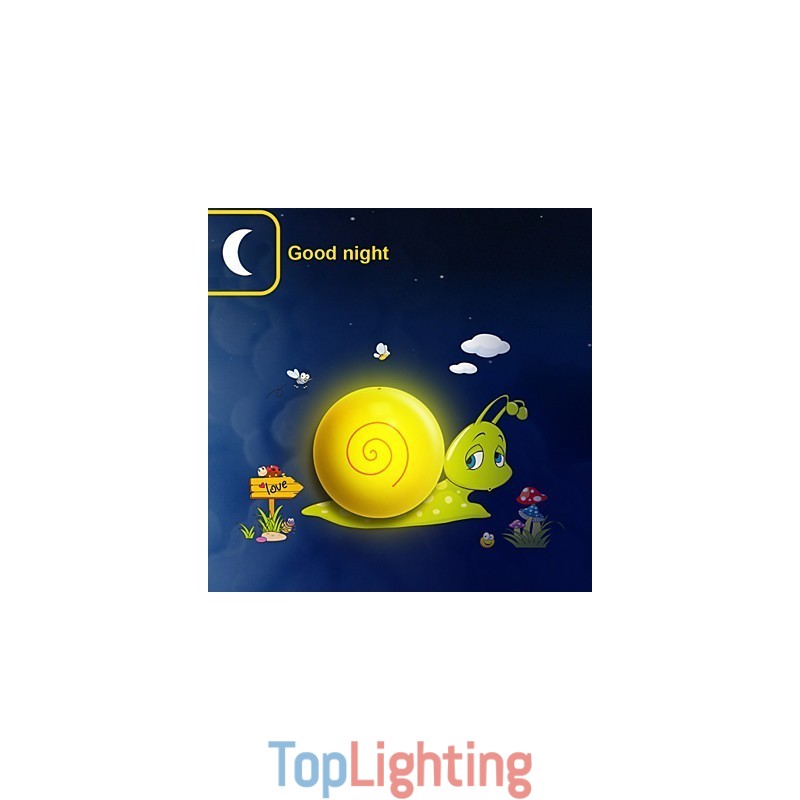 Snail High Temperature Resistant Plastic Light And 10 C Can Remove Creative 3D Wall Paper Wall Lamp