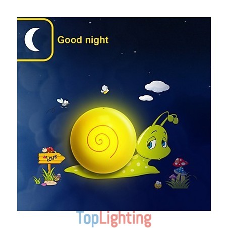 Snail High Temperature Resistant Plastic Light And 10 C Can Remove Creative 3D Wall Paper Wall Lamp Snail High Temperature Resistant Plastic Light And 10 C Can Remove Creative 3D Wall Paper Wall Lamp