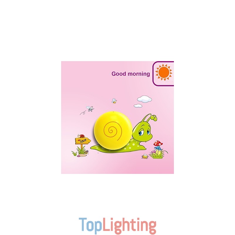 Snail High Temperature Resistant Plastic Light And 10 C Can Remove Creative 3D Wall Paper Wall Lamp
