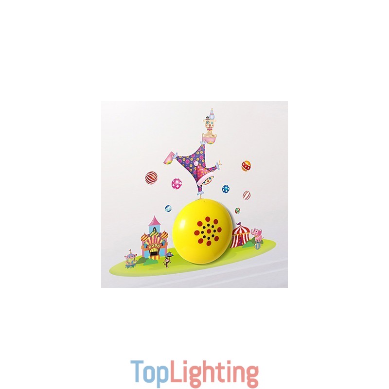Clown High Temperature Resistant Plastic Light And 10 C Can Remove Creative 3D Wall Paper Wall Lamp