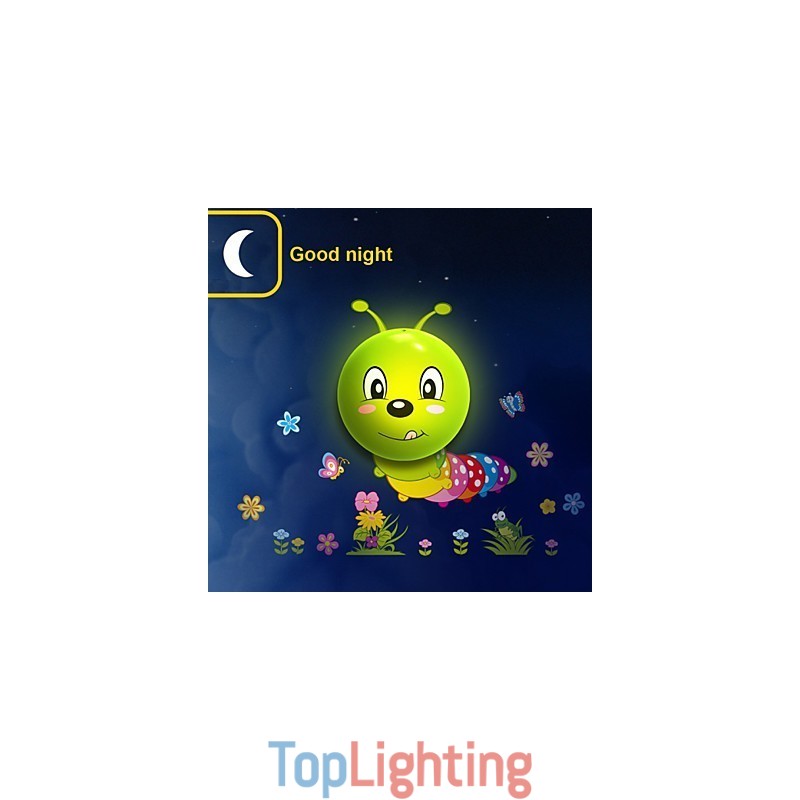 Caterpillar High Temperature Resistant Plastic Light And 10 C Can Remove Creative 3D Wall Paper Wall Lamp