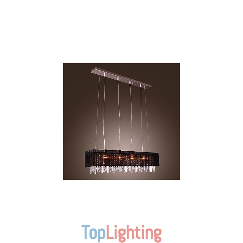 Modern Contemporary Island Crystal Others Metal Pendant Light