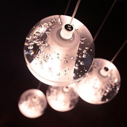 Modern Pendant Light Pendant Lamp G4 Retroifit 7 Lights Chrome Plating Crystal for Stairs Light