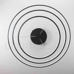Dimmable Pendant Light with Remote Control Modern Design Three Rings