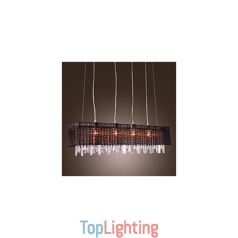 Modern Contemporary Island Crystal Others Metal Pendant Light