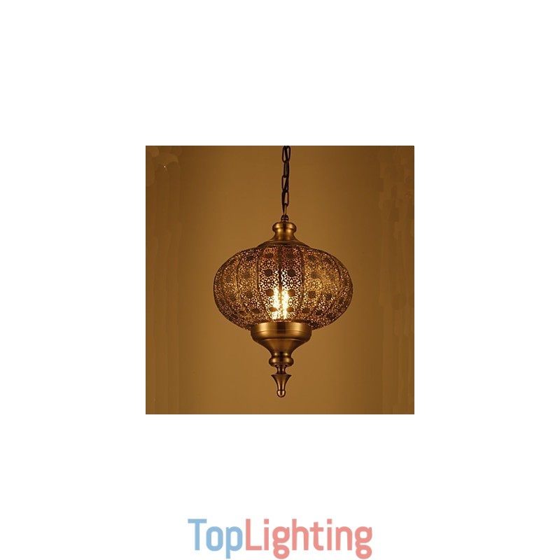Southeast Asian Retro Hand Hollow Lron Chandelier