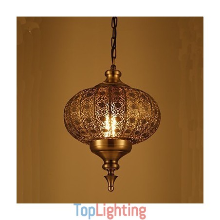Southeast Asian Retro Hand Hollow Lron Chandelier