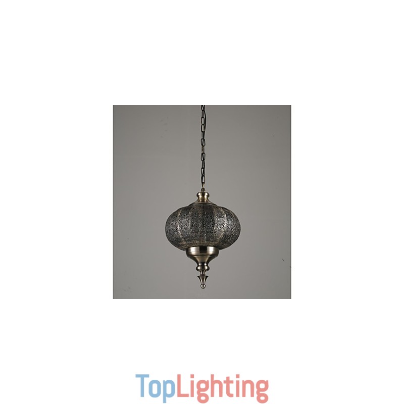Southeast Asian Retro Hand Hollow Lron Chandelier