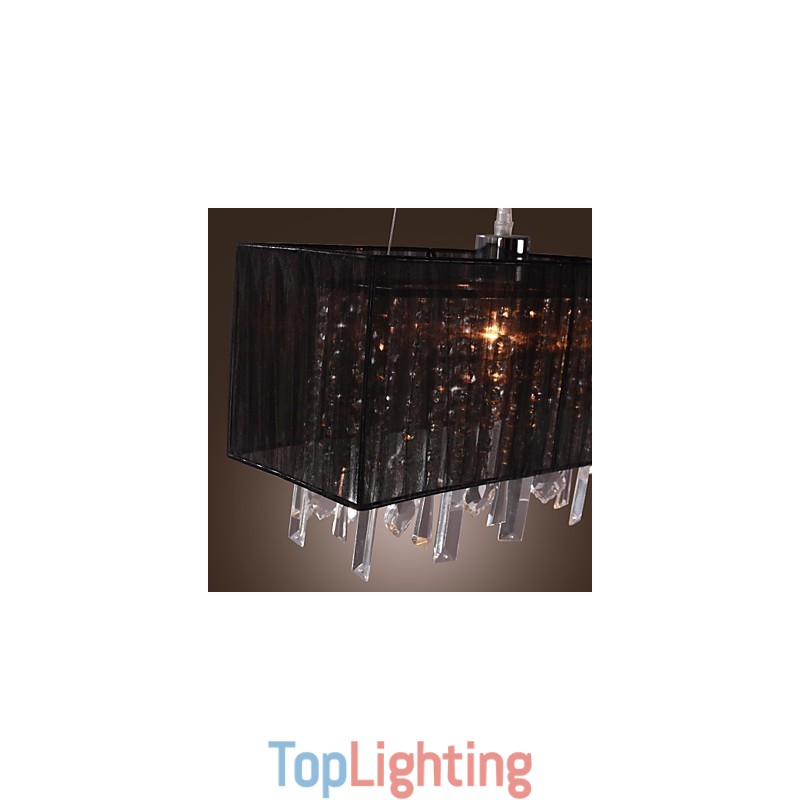 Modern Contemporary Island Crystal Others Metal Pendant Light