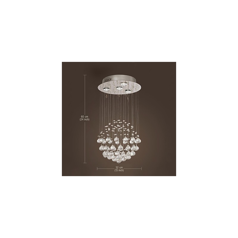 Chandelier Luxury Modern Crystal 4 Lights