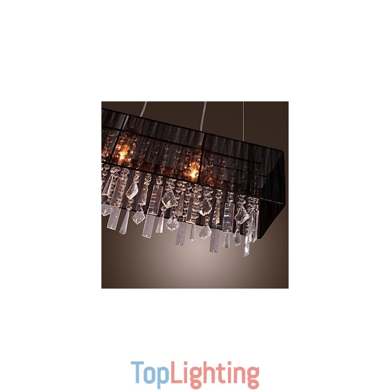 Modern Contemporary Island Crystal Others Metal Pendant Light