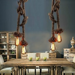 Pendant Lights 2 Lights Industrial wind restoring ancient ways is the cafe counter creative droplight